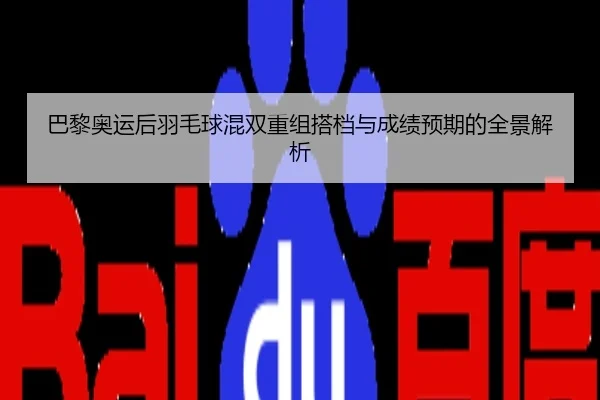 巴黎奥运后羽毛球混双重组搭档与成绩预期的全景解析